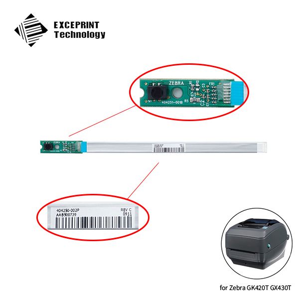 Gap / Blackline Sensor Flex Cable for Zebra GK420T P/N: P1027135-013