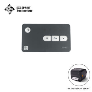 Nameplate (contains nameplates with and without the Print Touch icon) for Zebra ZD420T  (P1080383-201)